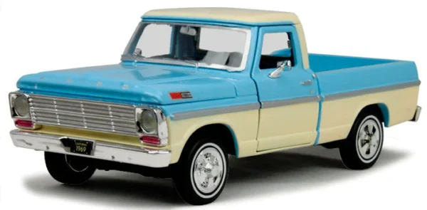 1969 ford f-100 pickup diecast blue