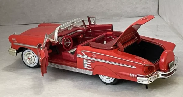 1958 Chevrolet Impala Convertible 1/24 Diecast Model Car - Image 2