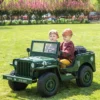 24V Military Willy Jeep 3 Seater Electric Ride on - Image 3