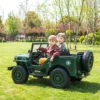 24V Military Willy Jeep 3 Seater Electric Ride on - Image 4